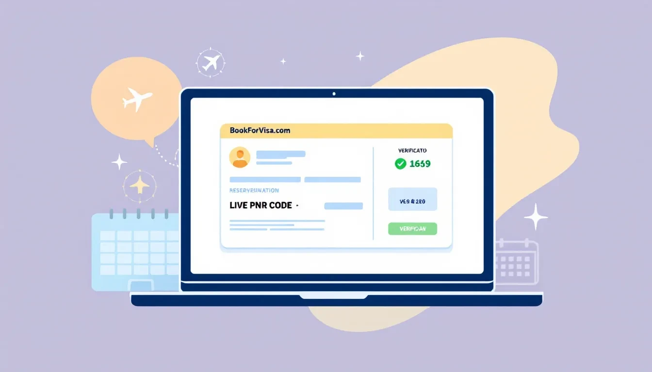 Live PNR Dummy Ticket for Visa: Instant Reservation