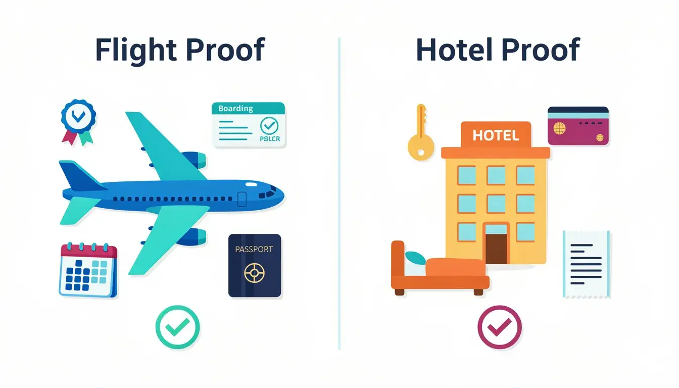 Flight Proof Vs Hotel Proof: Which Matters More For Visa?