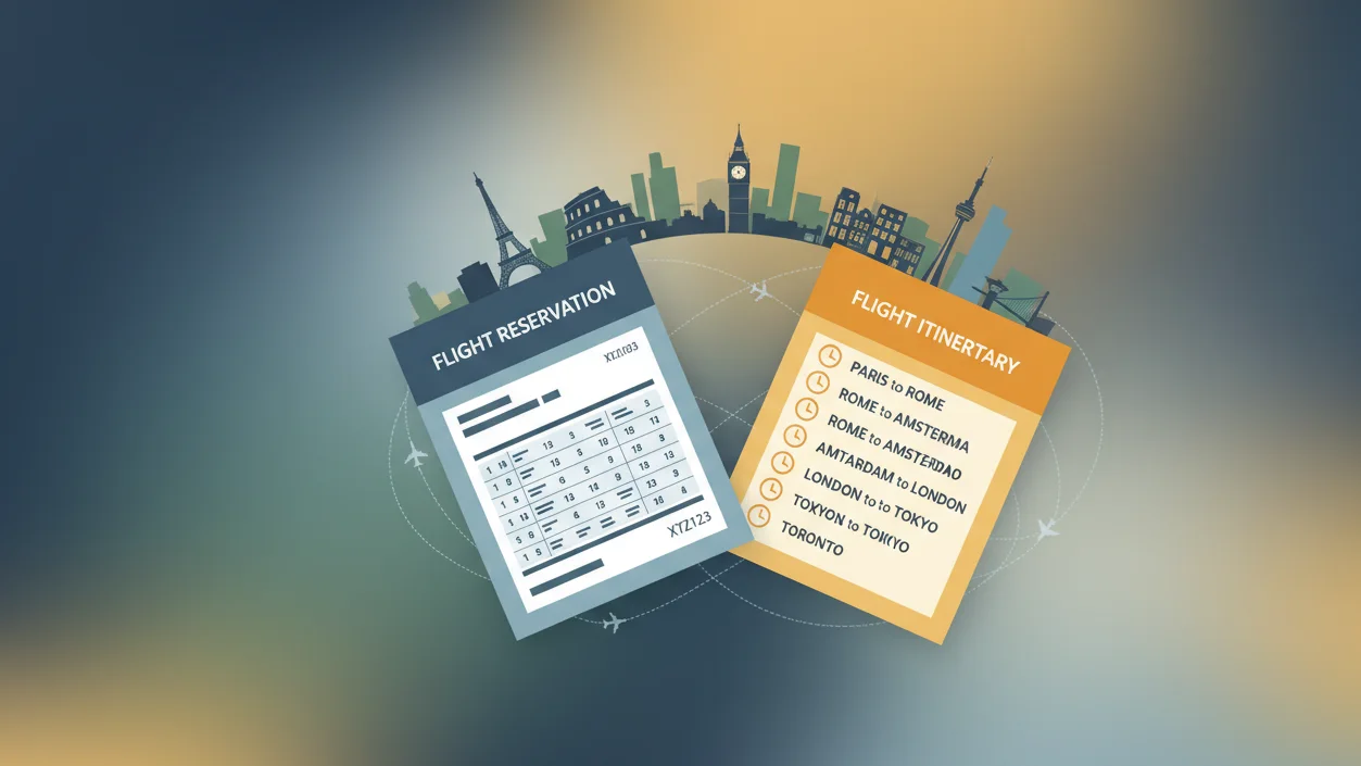 Flight Reservation Vs Flight Itinerary Explained for Visa