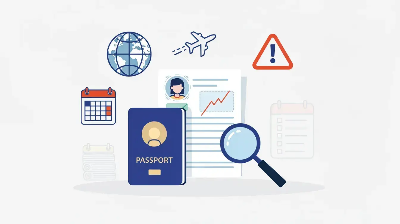 What Travel Booking Mistakes Raise Red Flags at Embassies?