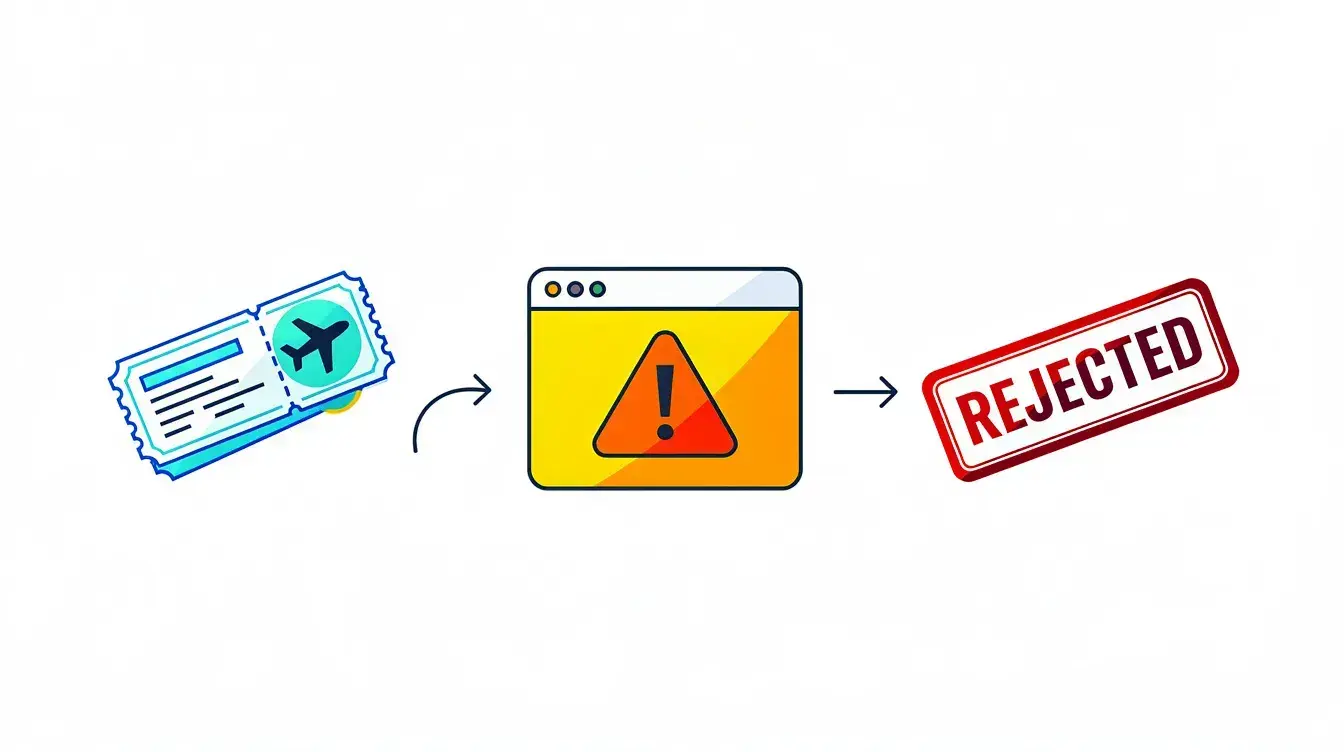 Can a Visa Be Rejected If the Flight Booking Is From an Unknown Website?