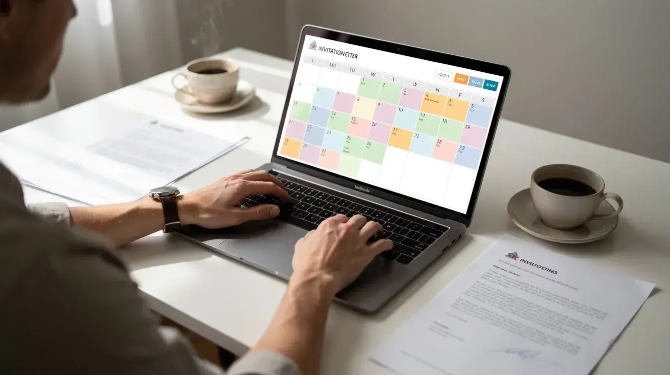Flight Itinerary When Your Invitation Letter Uses Tentative Dates