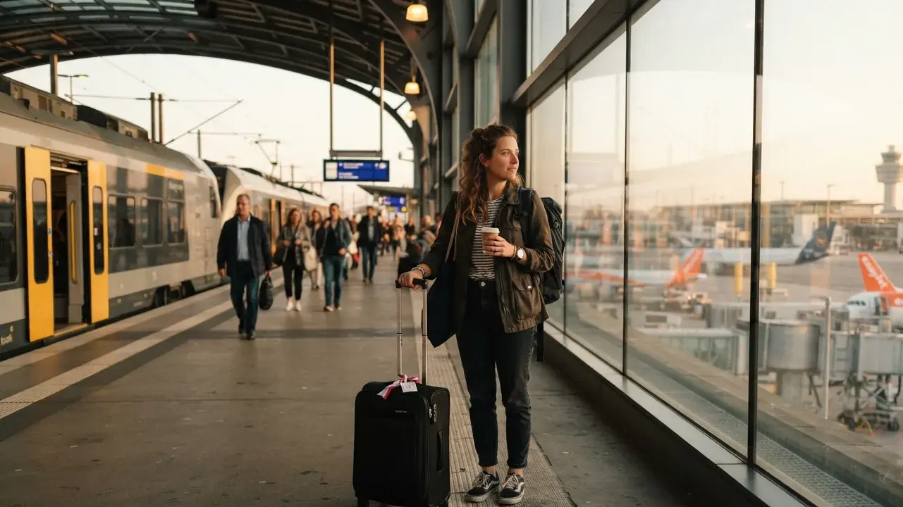 Flight Itinerary for Visa with Air Entry and Train Exit