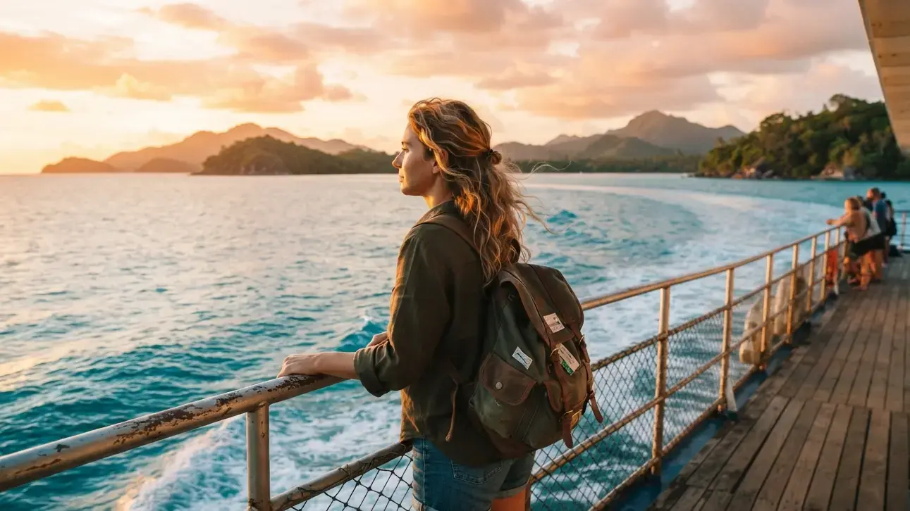 Flight Itinerary for Visa With a Ferry Departure