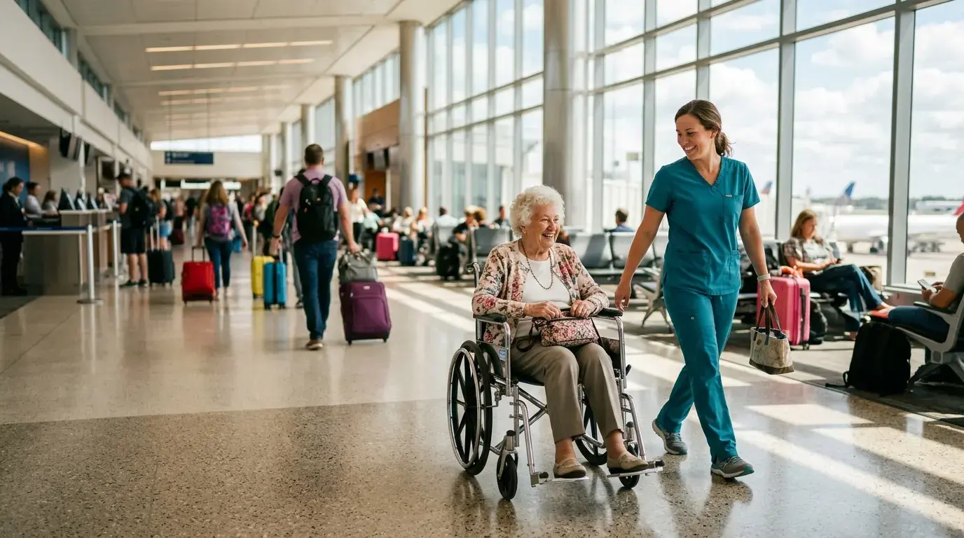 Visa Flight Reservation With a Medical Escort: Two-Person Checklist