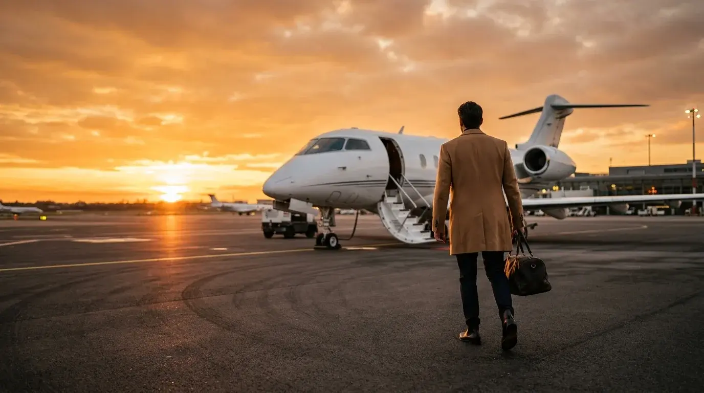 Private-Jet Visa Itinerary: Charter Proof and Airline Legs