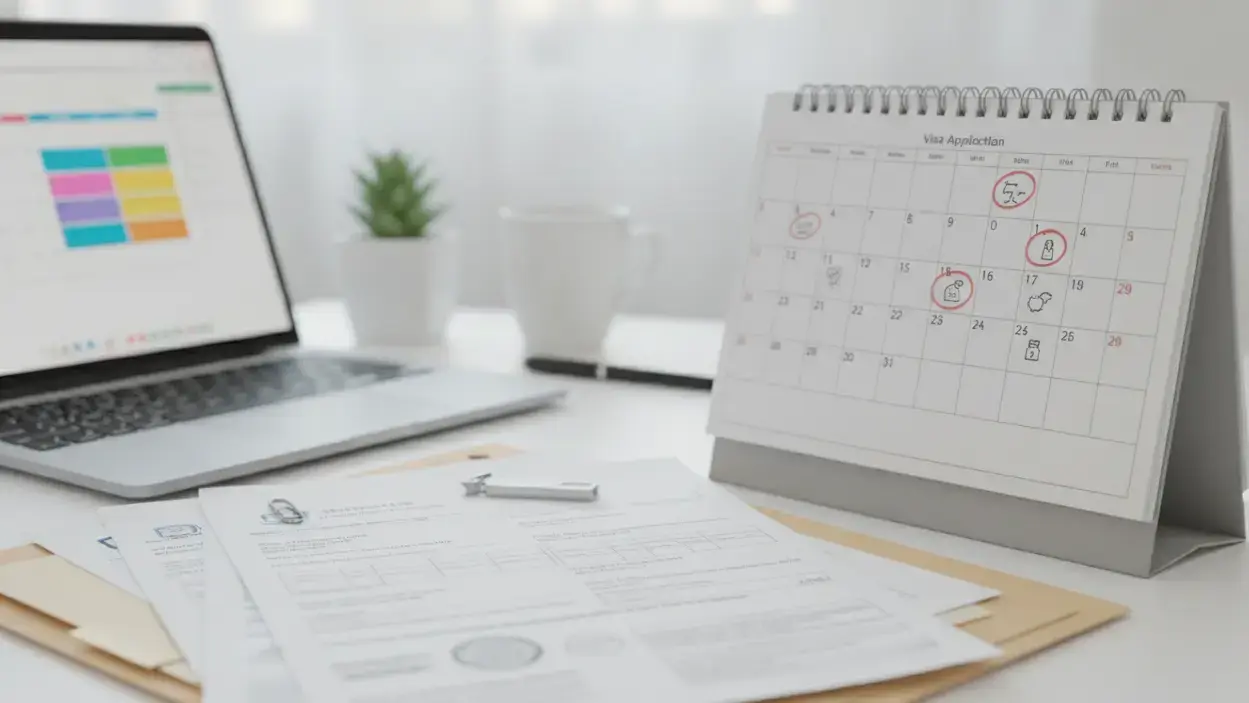 Date alignment and flight reservation credibility for visa officers