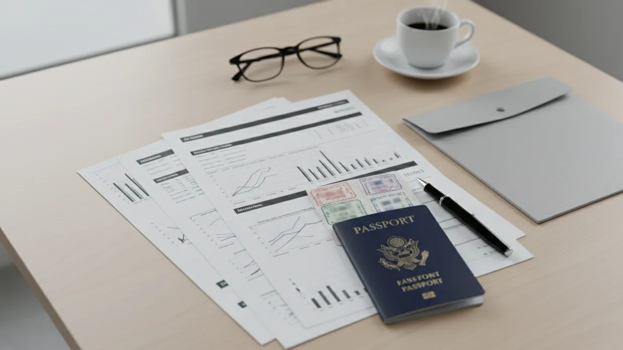 Visa itinerary PDF structure for multi-city flight reservation segments