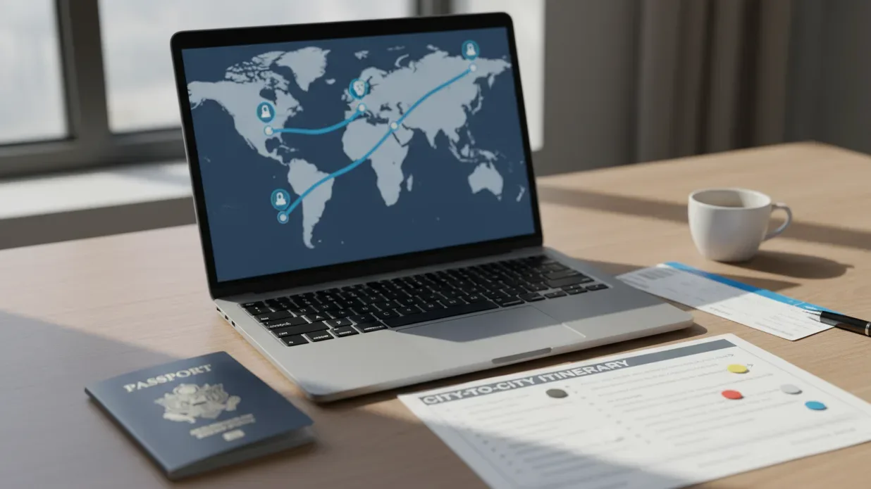 Make your visa travel route look real and coherent
